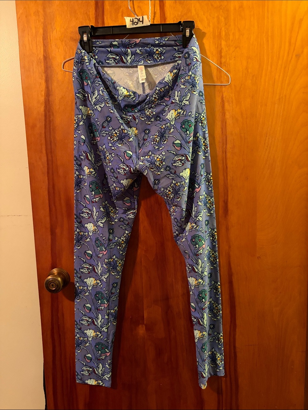 LuLaRoe Lavender Floral Leggings for Kids